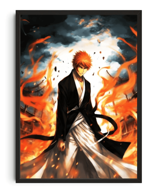 Bleach Ichigo Framed Art Print