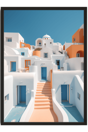 Santorini art print