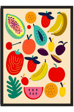 summer fruits print