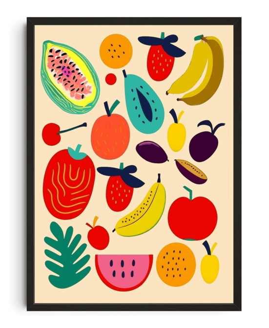 summer fruits print