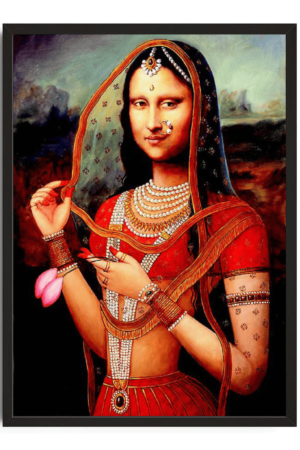 Indian mona lisa print