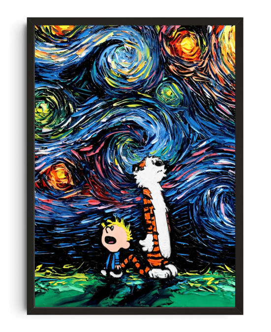 Calvin and Hobbes Starry Night