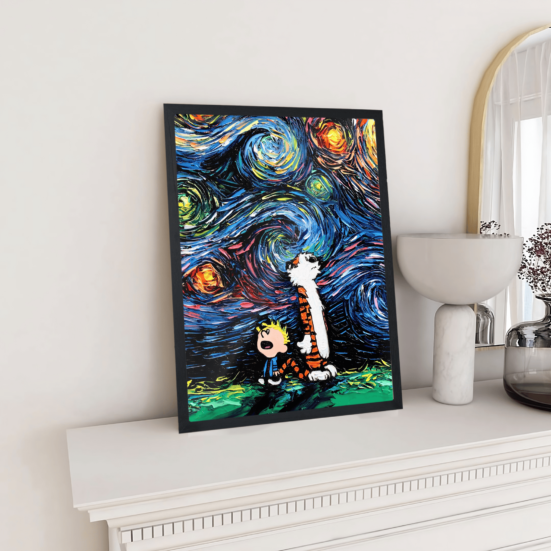 Calvin and Hobbes Starry Night - Image 2