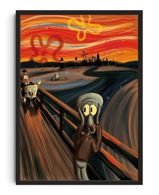 Squidward as the Scream