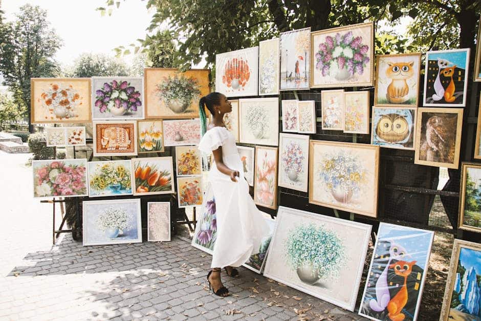 Lots of unique art prints on sale.