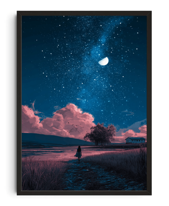 Midnight Lake Poster