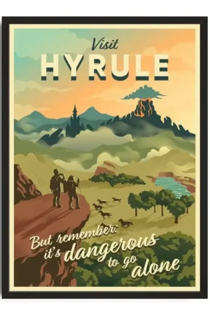 Hyrule Vintage Travel Poster