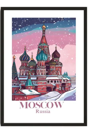 Moscow Travel Poster