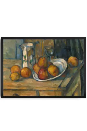 Paul Cezanne, Still Life With Milk Jug And Fruit