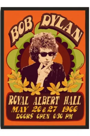 Bob Dylan Psychedelic Poster