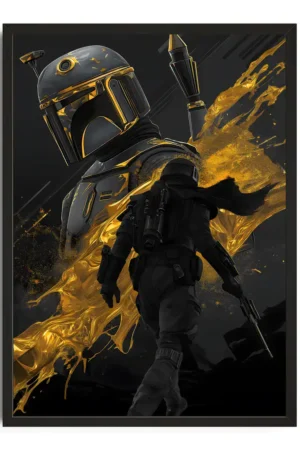 Boba Fett Illustrated Poster