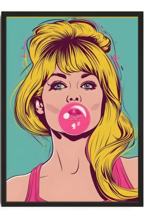 Bubble Gum Blonde Pop Art