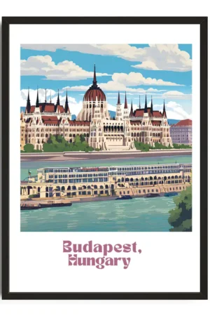 Budapest Travel Poster