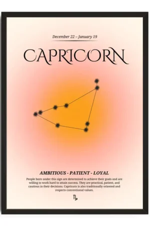 Capricorn Gradient Print