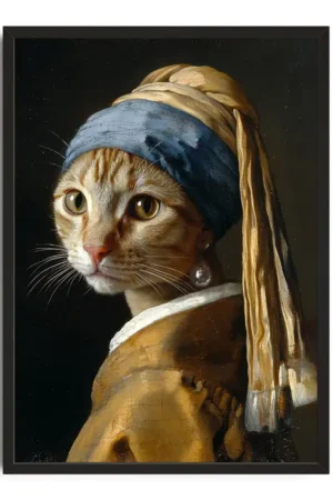 Cat With The Pearl Earring