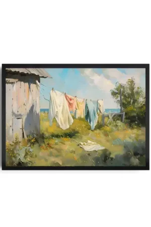 Claude Monet Laundry Day