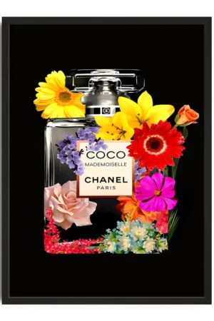 Coco Chanel Flower Pop Art