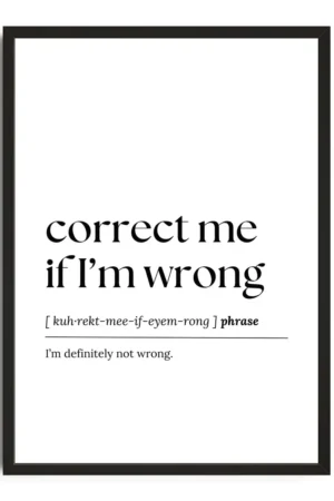 Correct Me Print