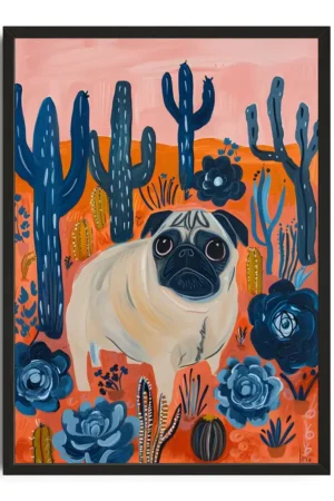 Cute Pug Flower