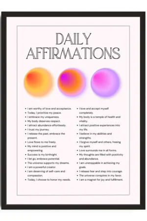 Daily Affirmations Print