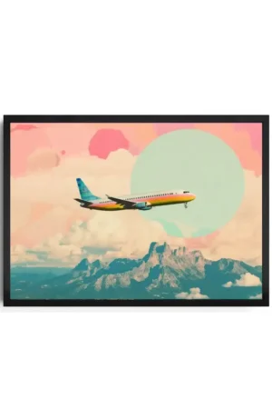 Dreamy Vintage Airplane Artwork