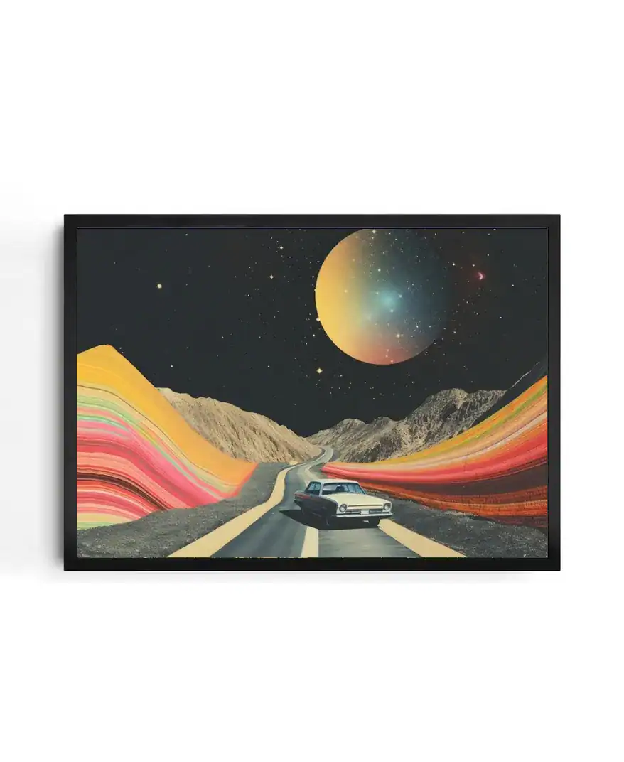 Dreamy Vintage Roadtrip Artwork