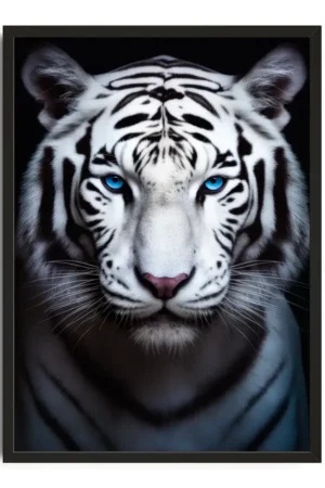 Ethereal White Tiger Gaze