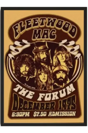 Fleetwood Mac Psychedelic Poster
