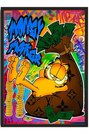 Garfield Street Art Money Maker