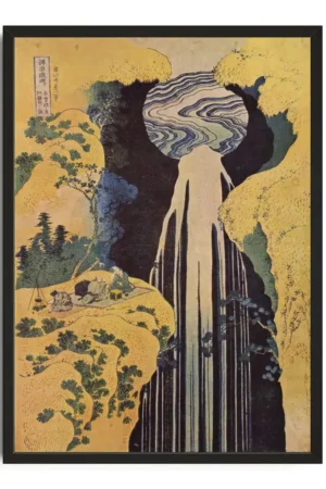 Hokusai Fuji Waterfall