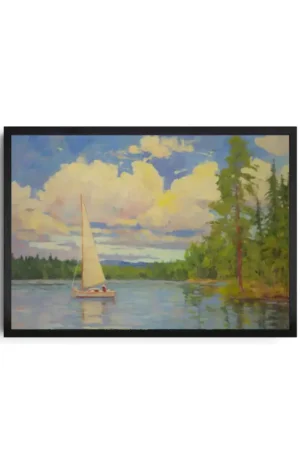 Impressionist Sailing Scene