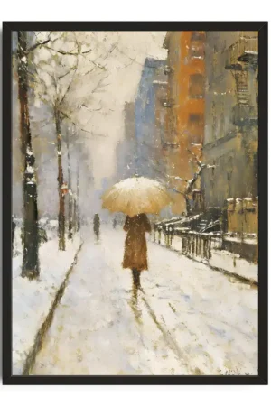 Impressionist Winter Scene 1