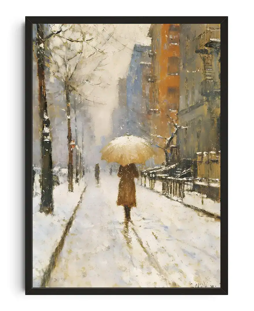 Impressionist Winter Scene 1