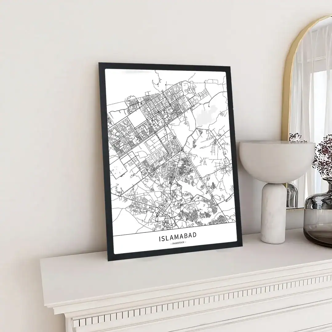 Islamabad Map Art - Image 2