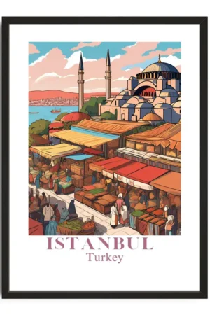Istanbul Travel Poster
