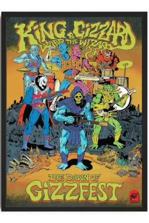 King Gizzard Psychedelic Poster