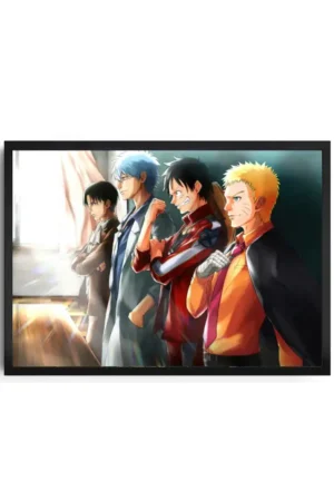 Luffy Naruto Levi Gintama Fan Art