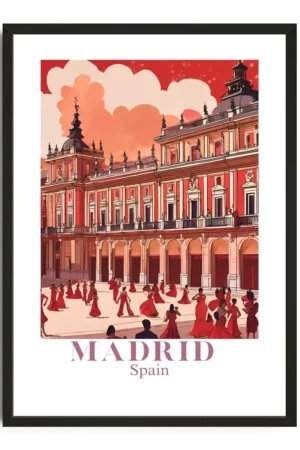 Madrid Travel Poster