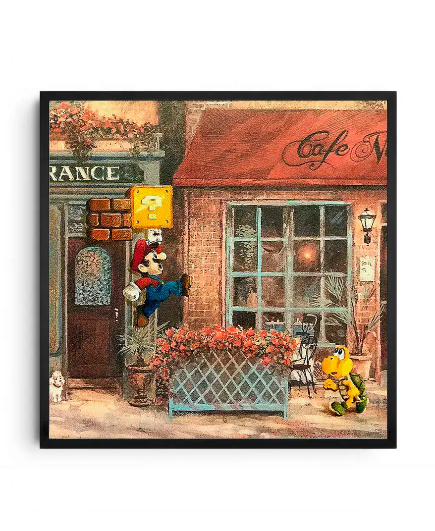 Mario Street Art Vintage Cafe