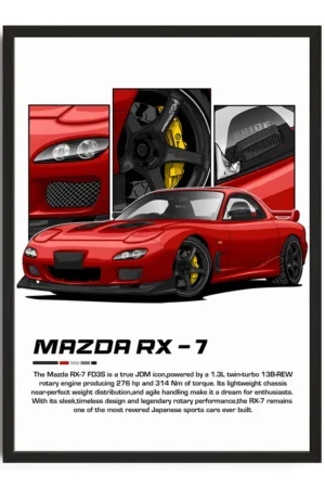 Mazda Rx 7 Illustration