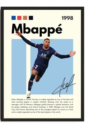 Mbappe Infographic Poster