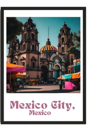 Mexico City Travel Poster