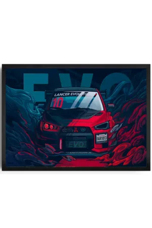 Mitsubishi Lancer Evolution Illustration