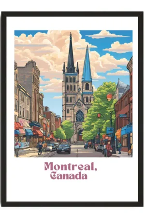 Montreal Travel Poster