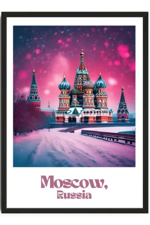 Moscow Travel Poster