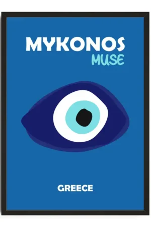 Mykonos Travel Poster