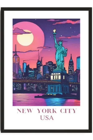 New York Travel Poster