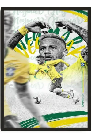 Neymar Illustration Poster