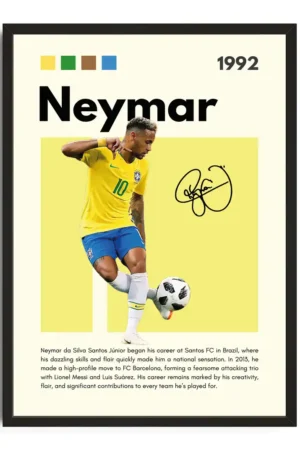 Neymar Infographic Poster