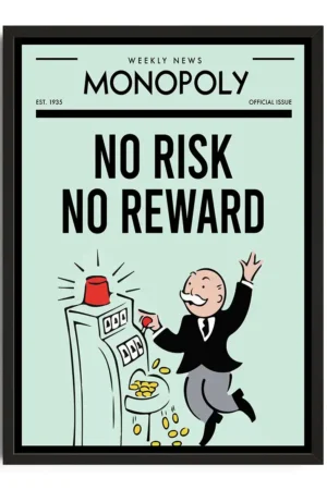 No Risk No Reward Monopoly Print